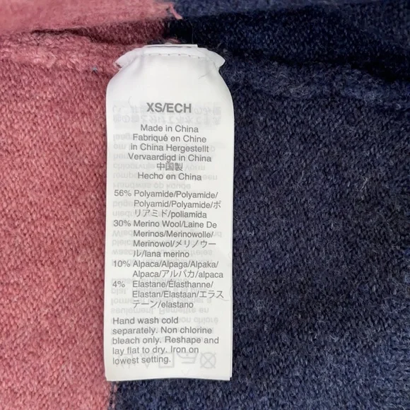 EUC Madewell Kent Colorblock Cardigan XS - Picture 4 of 4